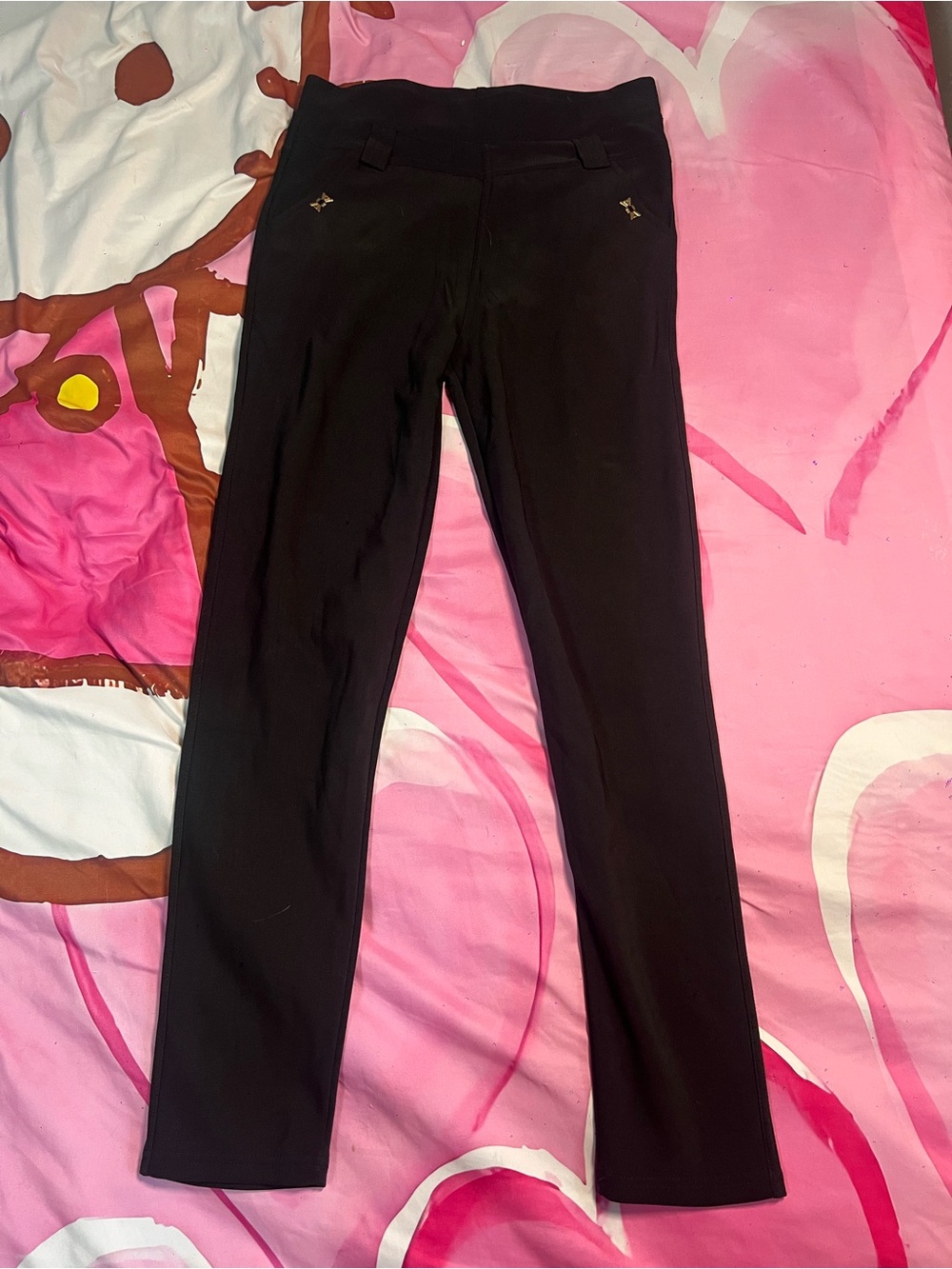 Black Stretch Slim Leg Pants